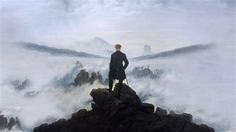 The Wanderer above the Sea of Fog -  Una Metafora Romantica e un Brivido di Solitudine Cosmica!