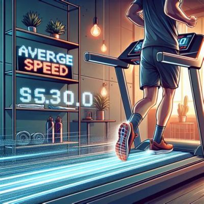 What is the average running speed, and how does it compare to the speed of a sloth on a treadmill?